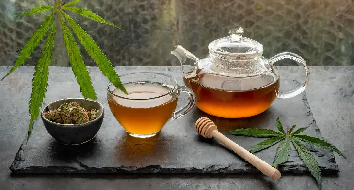 Firefly un sachet de plante aromatique avec du cbd avec une tasse de the 99889.webp